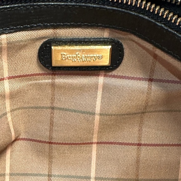 Burberrys Elegant Black Leather Unisex Business Bag EUC - Picture 13 of 14